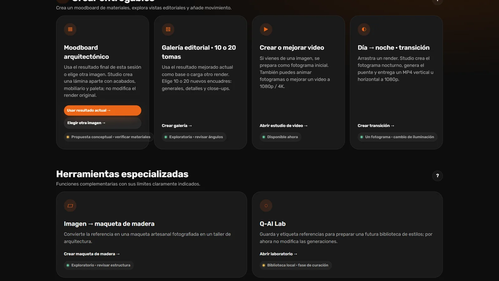 Entregables y herramientas especializadas de Quadremy Studio